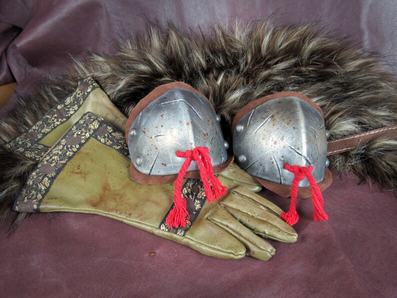 Elbow pad armor shoulder pad armor larp armor medieval Etsy