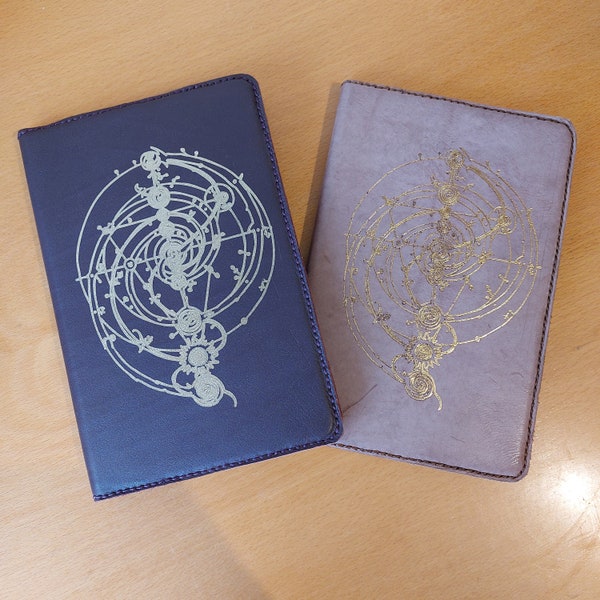 Dark crystal notebook, Dark Crystal inspired notebook, leather notebook, unique notebook, film notebook, Thra notebook, Great Conjunction