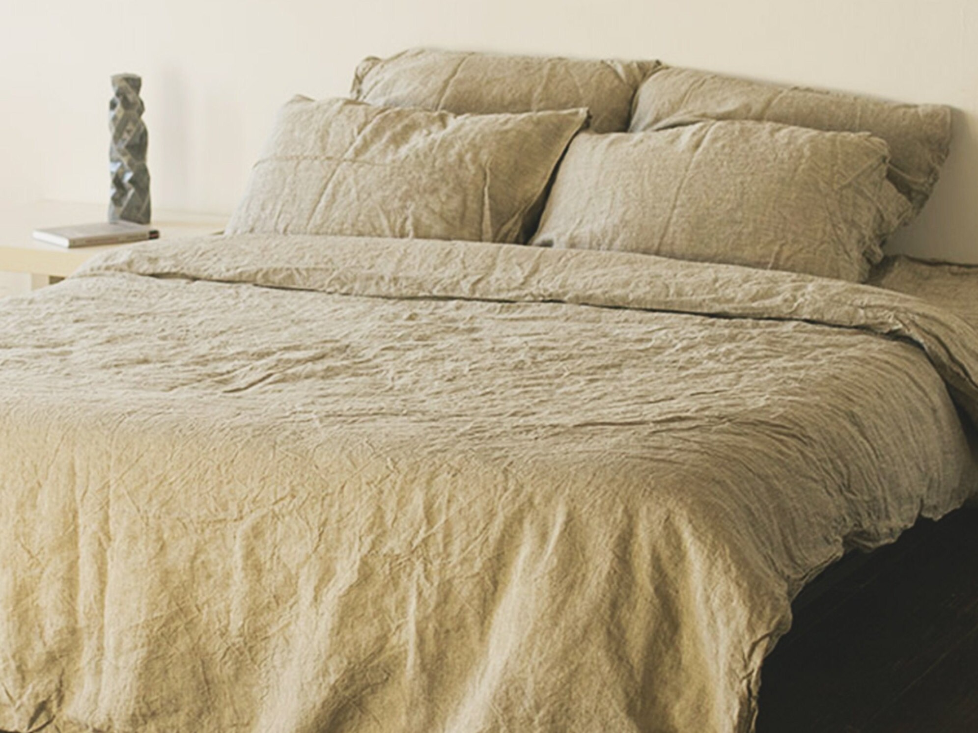 Linen Duvet Cover Beige Linen Bedding Handmade Duvet Cover Etsy