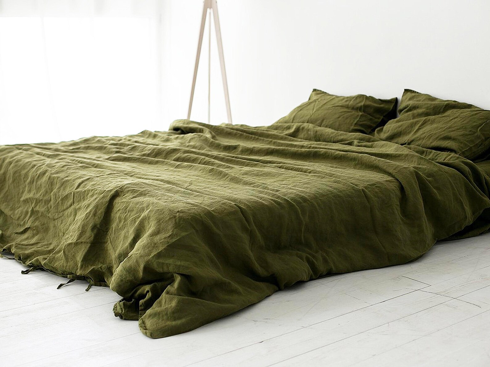 Linen bedding SET Olive Duvet Cover set Duvet Cover 2 Etsy
