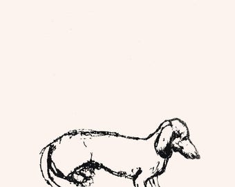 Dachshund Tea Towel