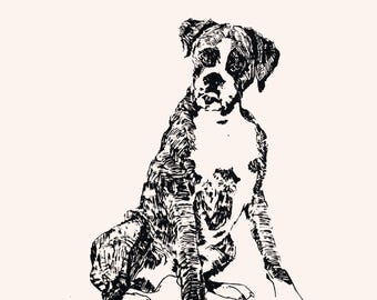 Boxer Tea Towel