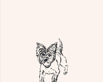 Yorkshire Terrier Tea Towel