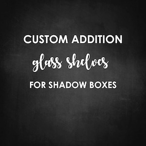 Glass Shelves - Custom Addition to Shadow Boxes