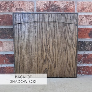 Custom Shadow Box with Exterior Depth of 3.75 inches, Memory Box, Display, Fully customizable & personalized image 5