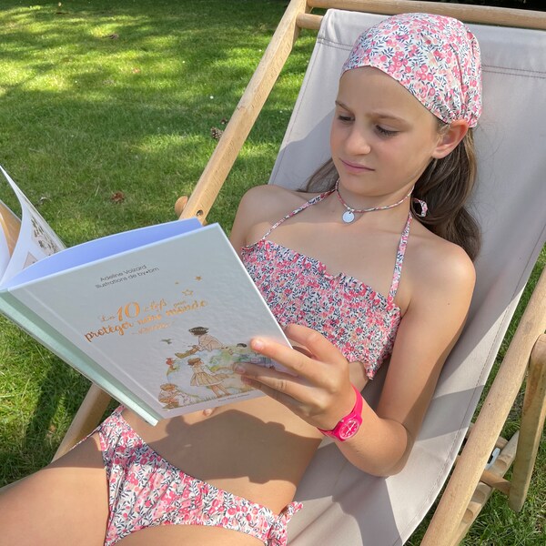 Maillot de bain en Liberty Wiltshire Pois de senteur 8 et 10 ans