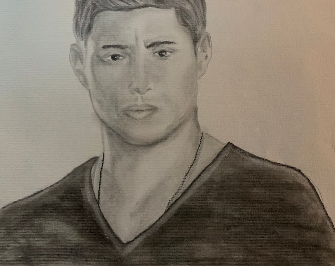 Dean Winchester Charcoal Portrait