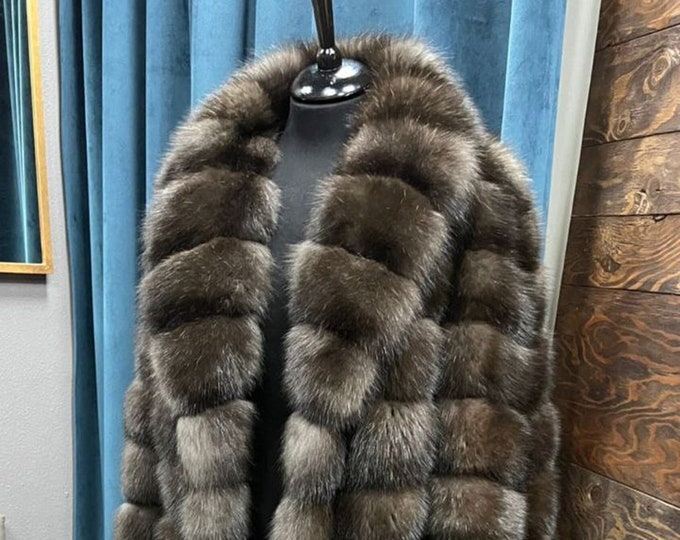 Elegance Redefined: Russian Sable Fur Coat - Unrivaled Luxury for the Modern Woman