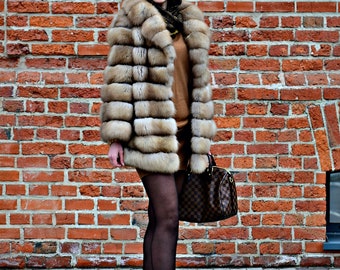 Women's Fur coat, marten fur