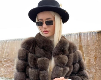 Exquisite Russian Sable Fur Coat