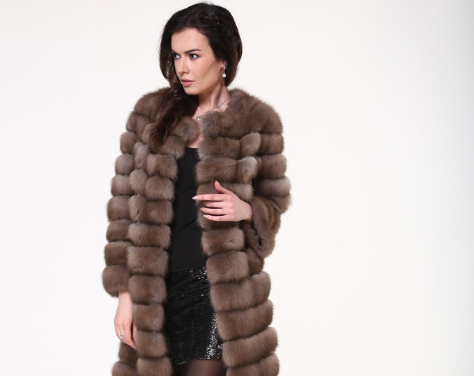 Women's Marten fur coat
