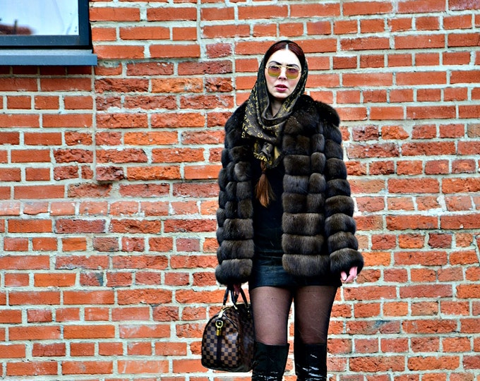 Women's Fur coat, Russian Sable fur