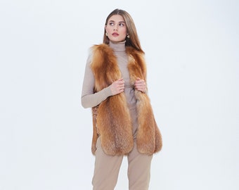 140 Women's Fox fur vest