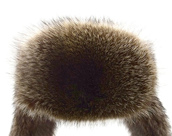 Winter Raccoon Fur Hat – Ultimate Warmth & Style