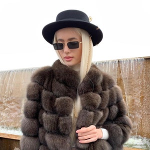 Exquisite Russian Sable Fur Coat – Silver Collection