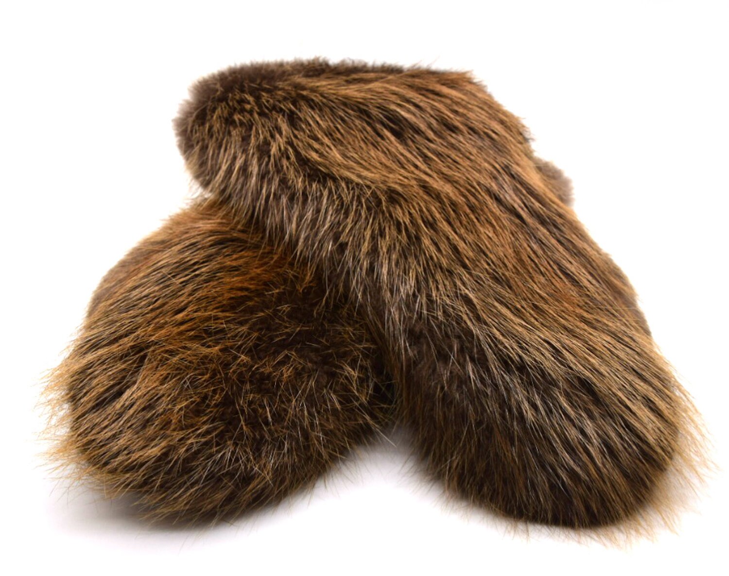 Winter long men's beaver fur mittens Etsy