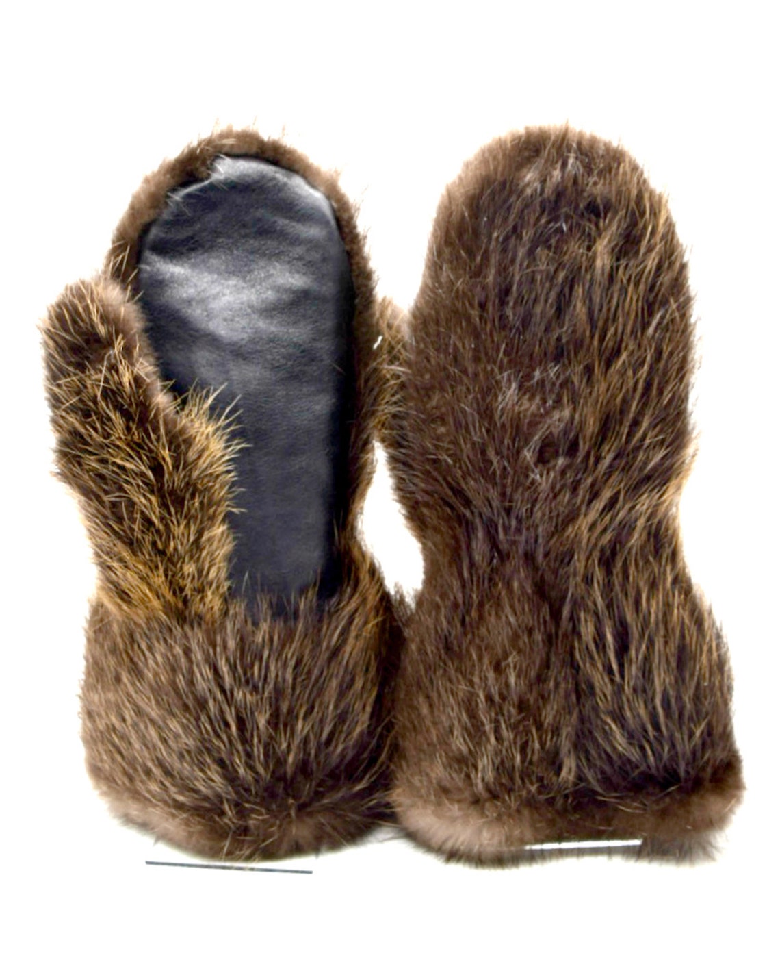 Winter Long Men's Beaver Fur Mittens Etsy