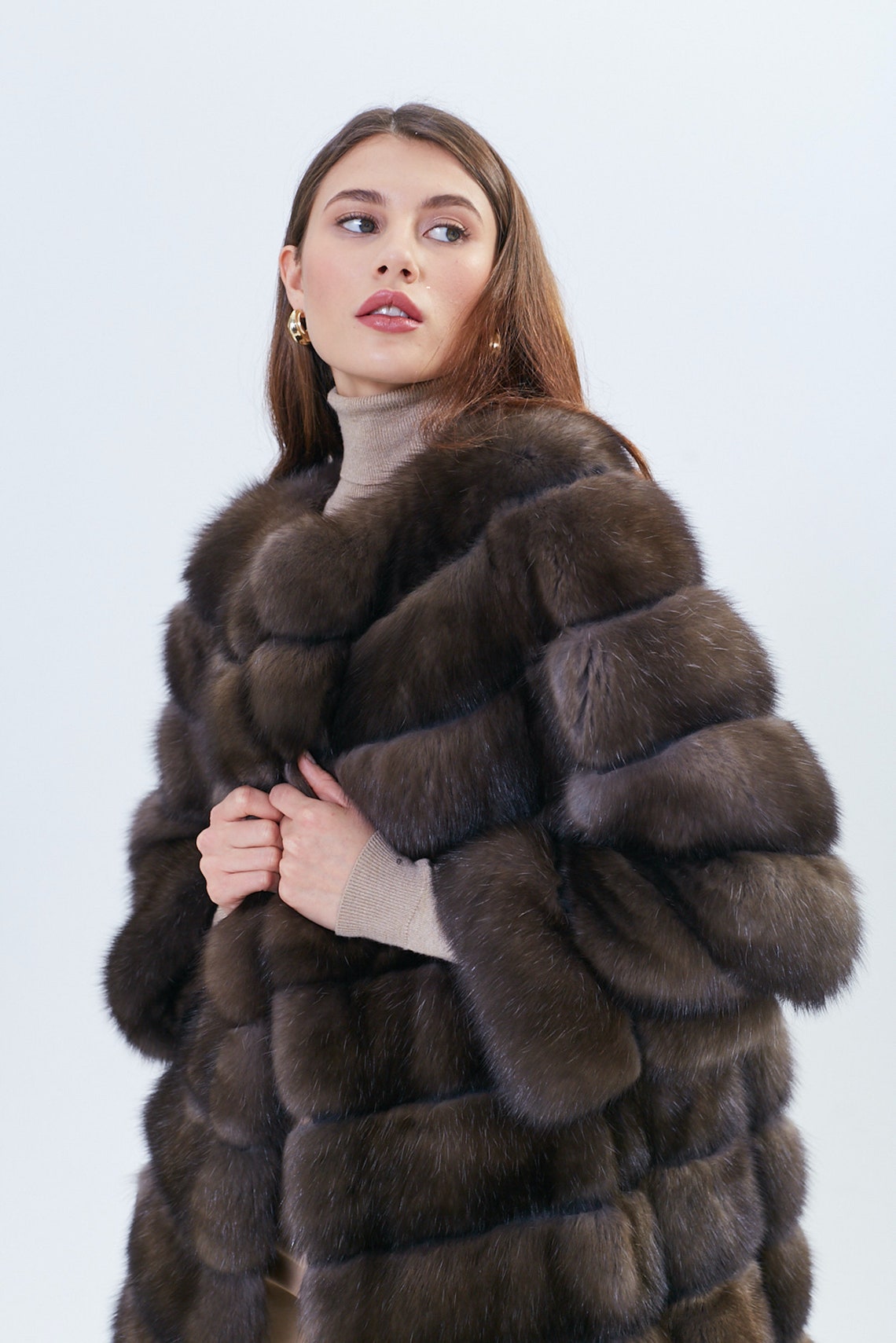 Women's Fur Coat Russian Sable Fur - Etsy