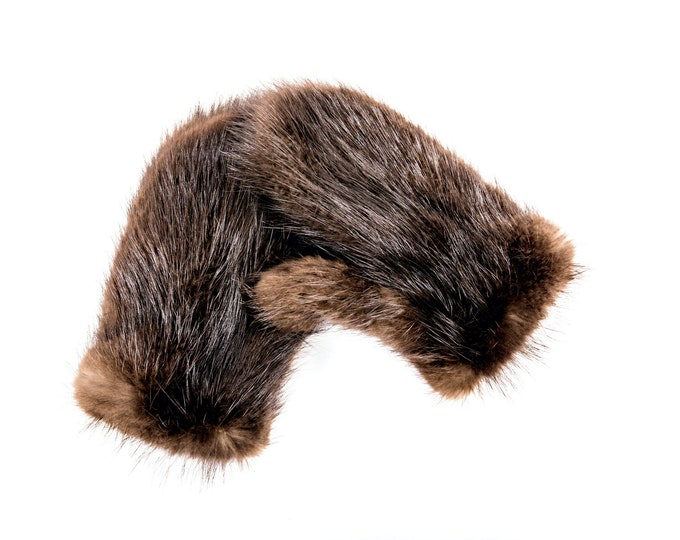 Men’s Natural Beaver Fur Mittens – Ultimate Warmth & Durability