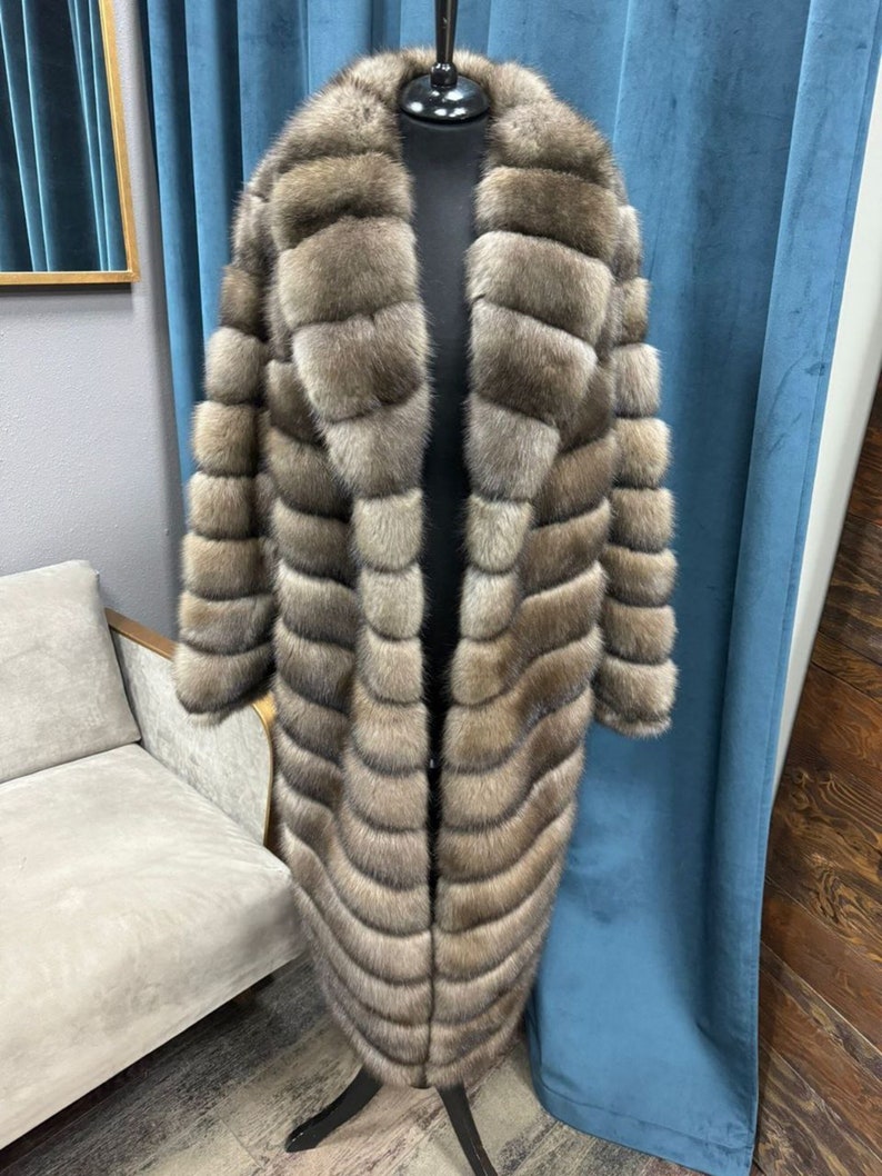 Russian sable fur coat image 1