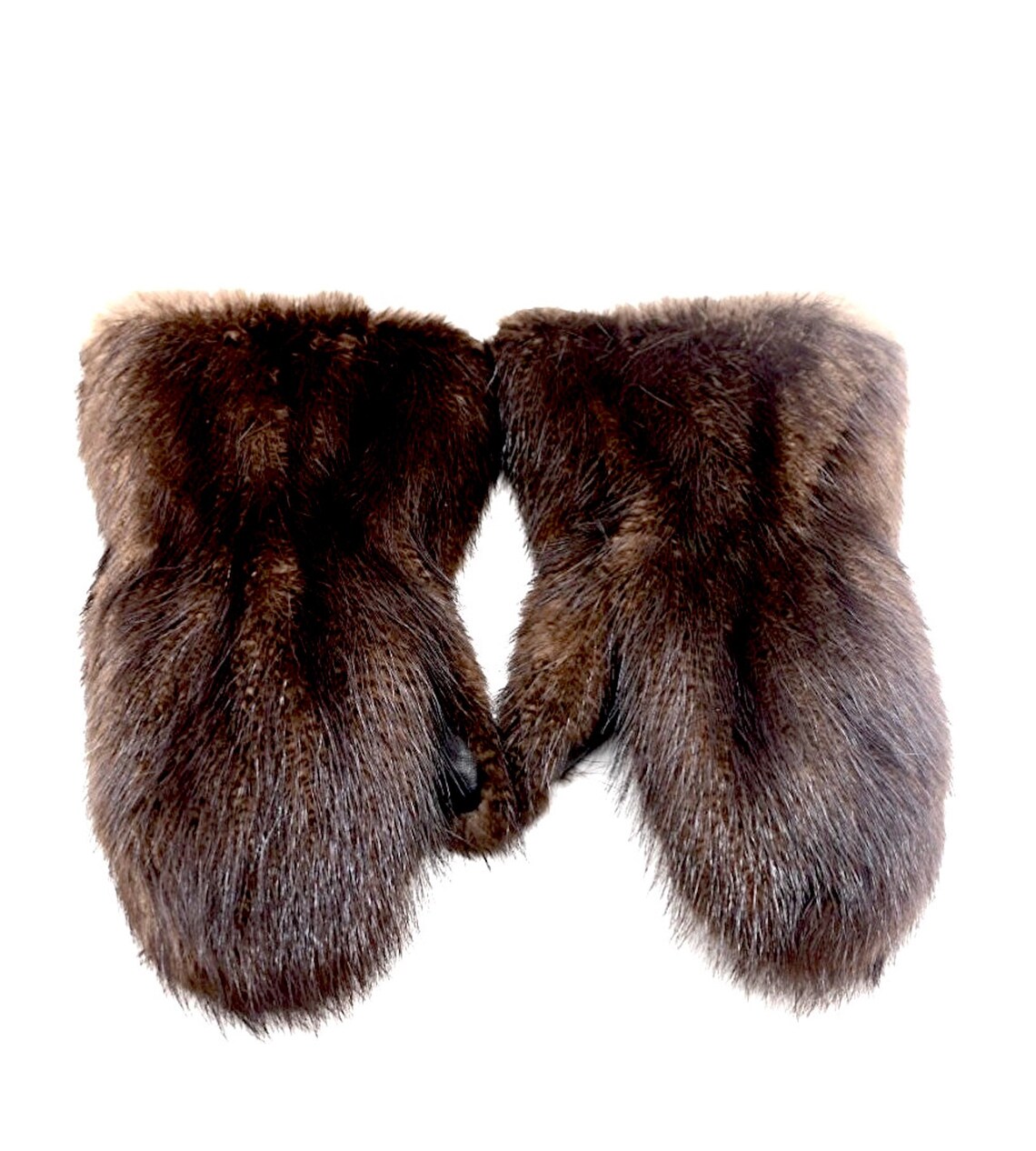 Winter Long Men's Beaver Fur Mittens Etsy
