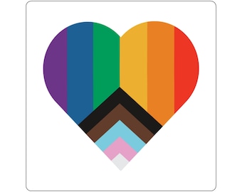 Pride Heart Kiss-Cut Sticker