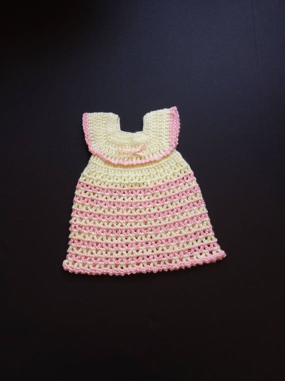 Off White Baby Dress Crochet Baby Dress Baby Dress Handmade | Etsy