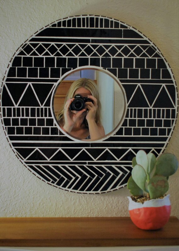 Modern Native Mirror - Etsy