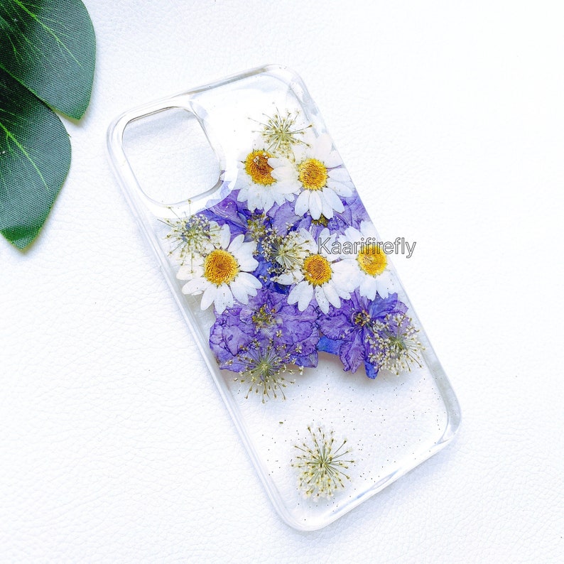 Real pressed dried flower case iphone 11 Pro Max Case iPhone XS Max X XR 6s 7 8 plus,Samsung Galaxy S7 S8 S9 S10 S10e Note 8 9 10 Plus case