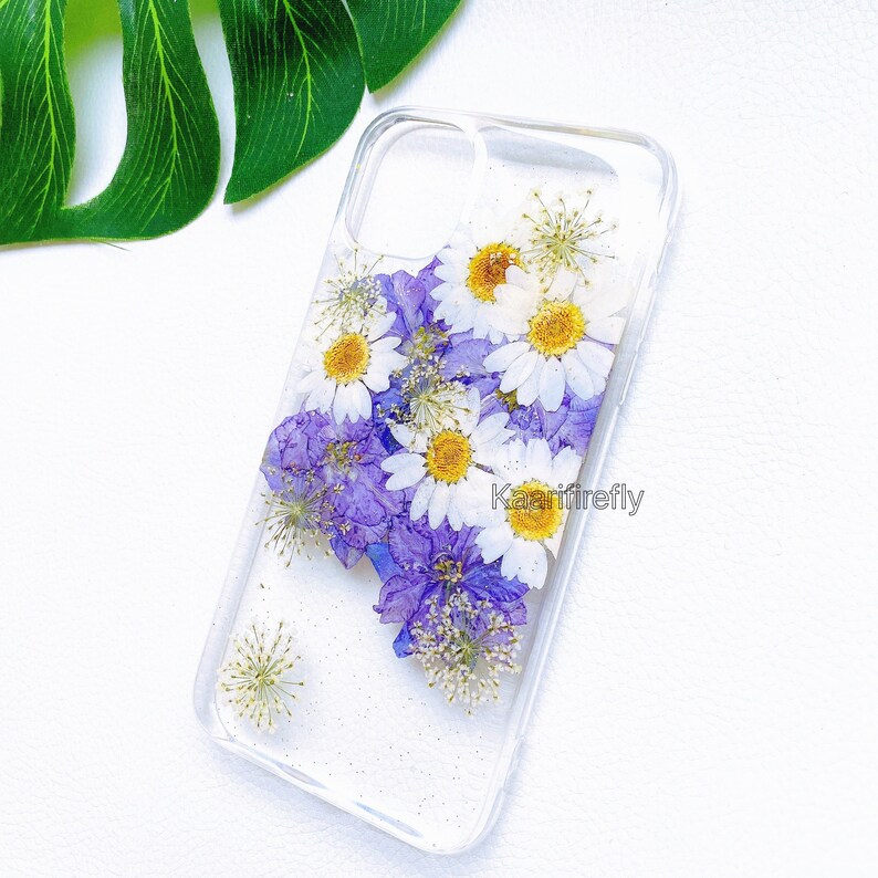 Real pressed dried flower case iphone 11 Pro Max Case iPhone XS Max X XR 6s 7 8 plus,Samsung Galaxy S7 S8 S9 S10 S10e Note 8 9 10 Plus case