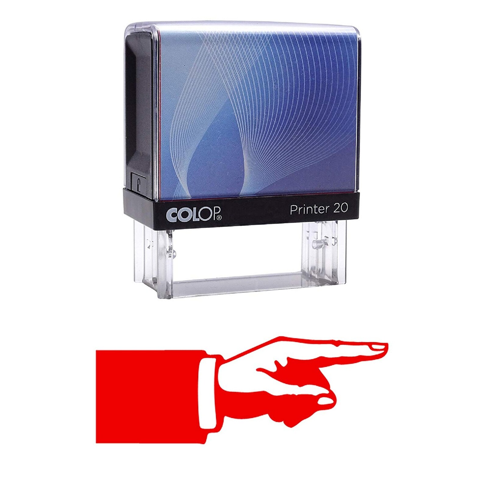 POINTING FINGER Stamp Re inkable Rubber Stamp Custom Stamp Etsy