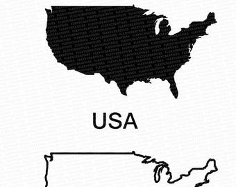USA Vector, State Clipart, United States Clip Art, Usa Map Clip art svg, State png, DXF, pdf, EPS FlexyCreatives #mp-51