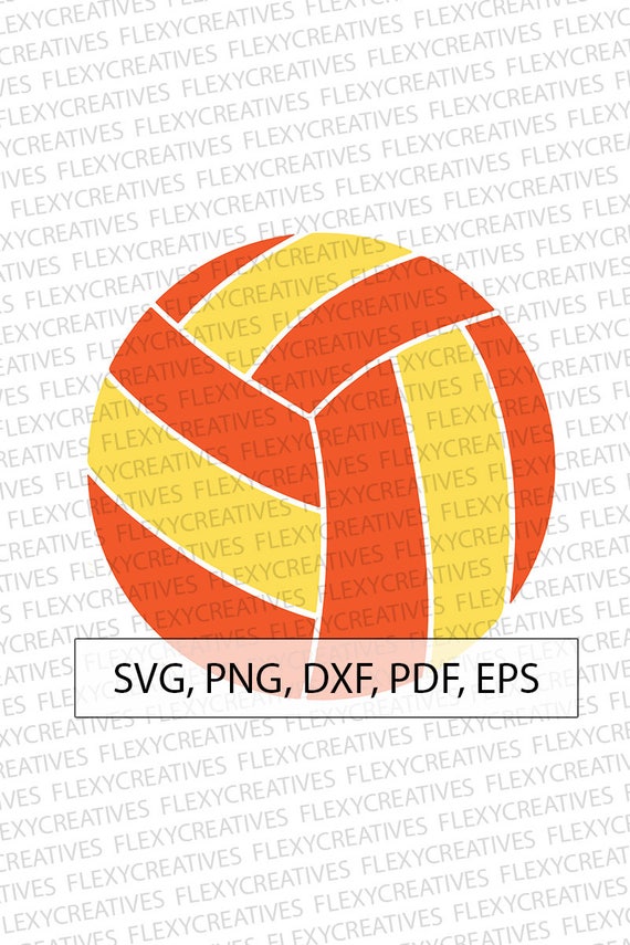 Volleyball Svg Volleyball Vector Clipart Cut File Etsy