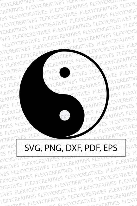 Ying Yang Svg Ying Yang Vector Clipart Cut File Ying Yang Etsy