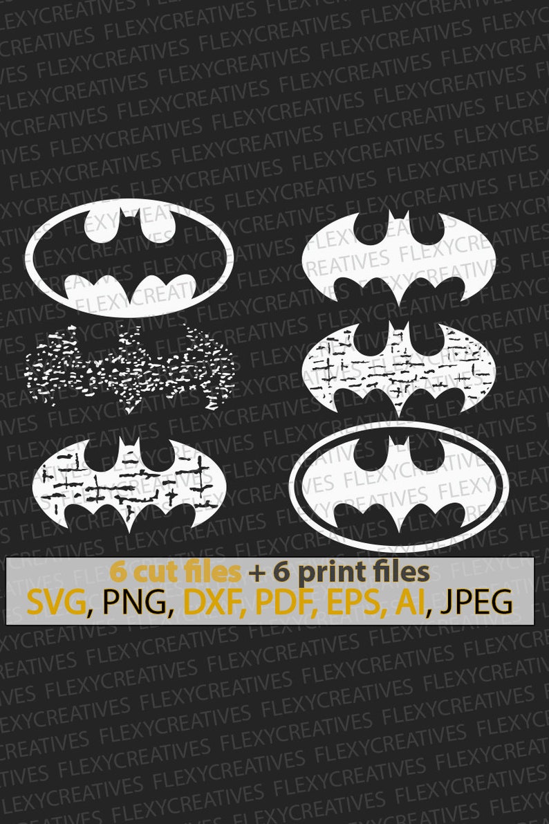 Download Batman bundles svg Batman logo svg Grunge batman decor | Etsy