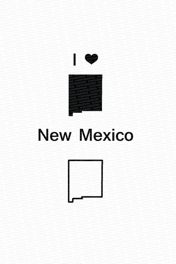 New Mexico Vector State Clipart New Mexico Clip Art New Etsy