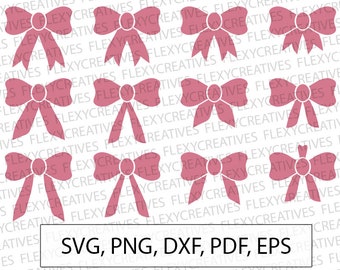 Bows svg, Bows and ties SVG, Bow svg Vector, Clipart, Cut File, stencil Clip Art, cameo, iron on, Cricut, png, DXF, pdf, EPS #vc-102