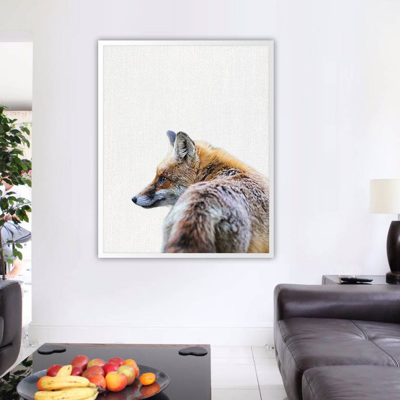 Fox Wall Art Fox Home Decor Fox Print Fox Art Fox Wall Etsy