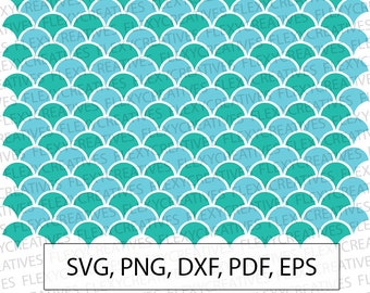Mermaid scales SVG, 2 colors Mermaid scale SVG Print, digital, Cut File, Clip Art, Cricut svg, png, dxf, pdf, EPS FlexyCreatives  #vc-62