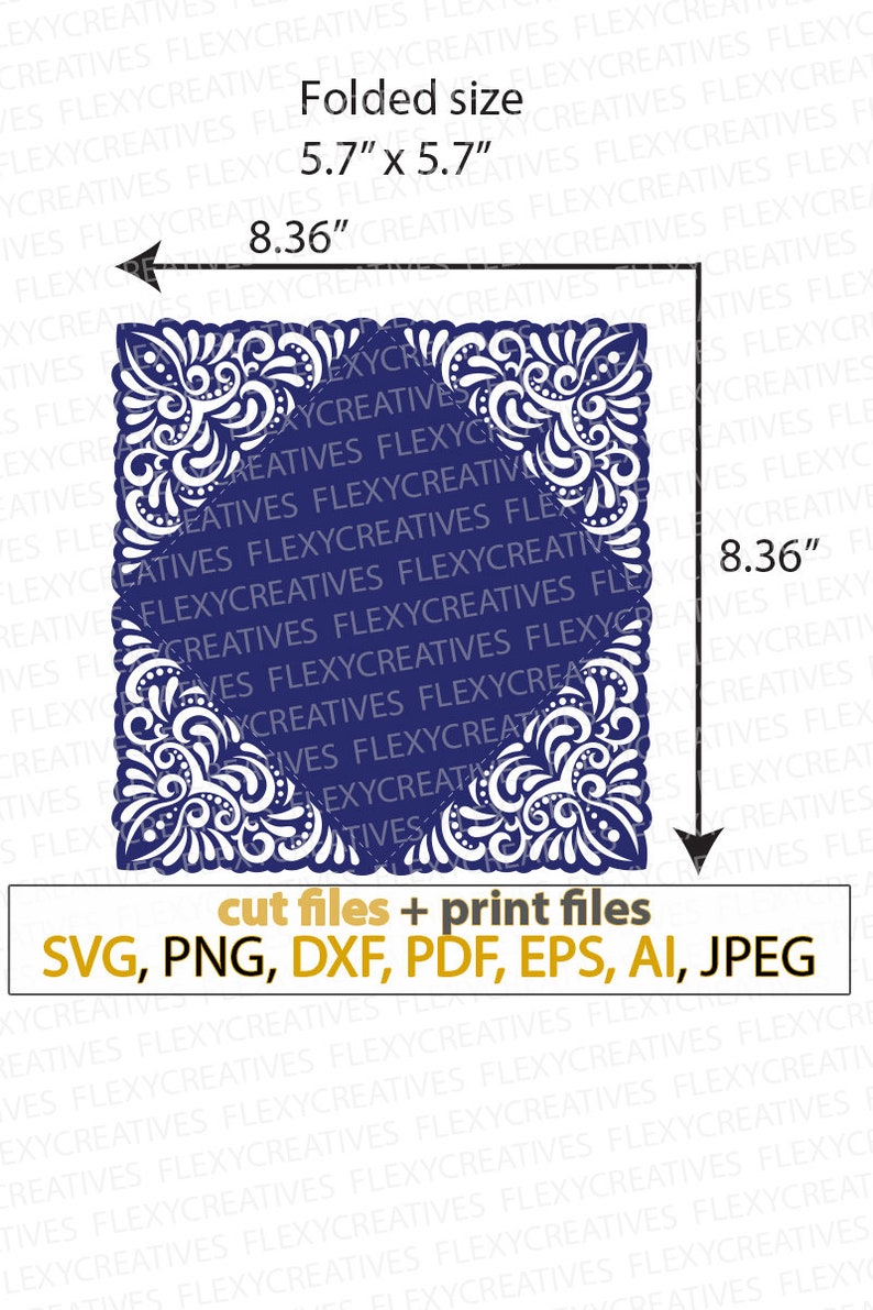 Download Lace Four Fold Svg Elegant Wedding Invitations Template Printable Square Pattern Wedding Invitation Svg Cut Files For Cricut Vc 264 Drawing Drafting Craft Supplies Tools Gkjwonosari Com