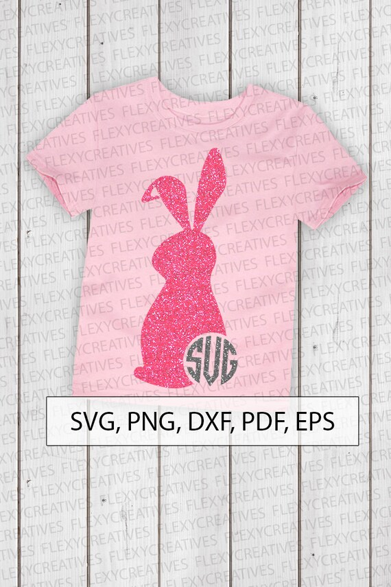 Monograma de conejo SVG camisa de conejito de Pascua Vector | Etsy México