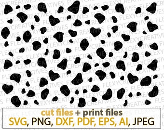 Cow skin pattern svg, cow skin texture svg, pattern, cow skin svg files for cricut, dxf clipart Silhouette #vc-239