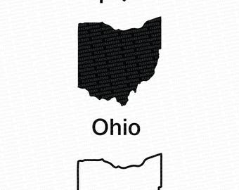 Ohio Vector, State Clipart, Ohio Clip Art, Ohio Map Clip art SVG, State png, DXF, pdf, EPS FlexyCreatives #mp-50