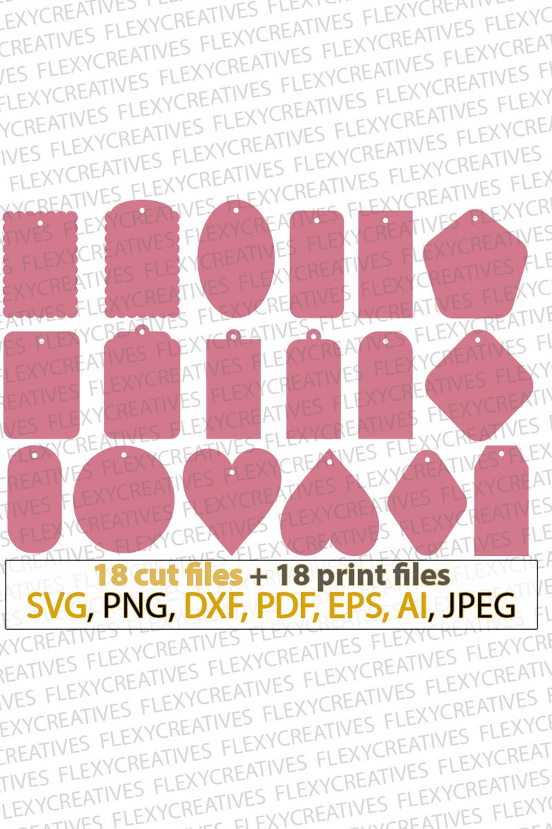 Gifts Tags Svg Tag Silhouette Tag Gift Silhouette Digital Etsy