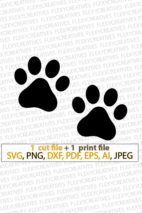 Dog Paw Print SVG Files Pawprint Vector Images Clipart cutting Files SVG  Image Dog Silhouettes Eps, Png ,dxf clip Art -  Canada