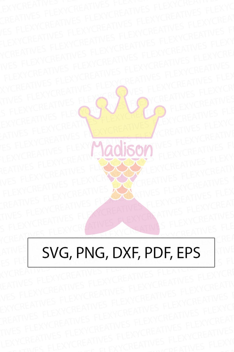 Download Мermaid crown SVG monogram mermaid shirt Cut File mermaid ...