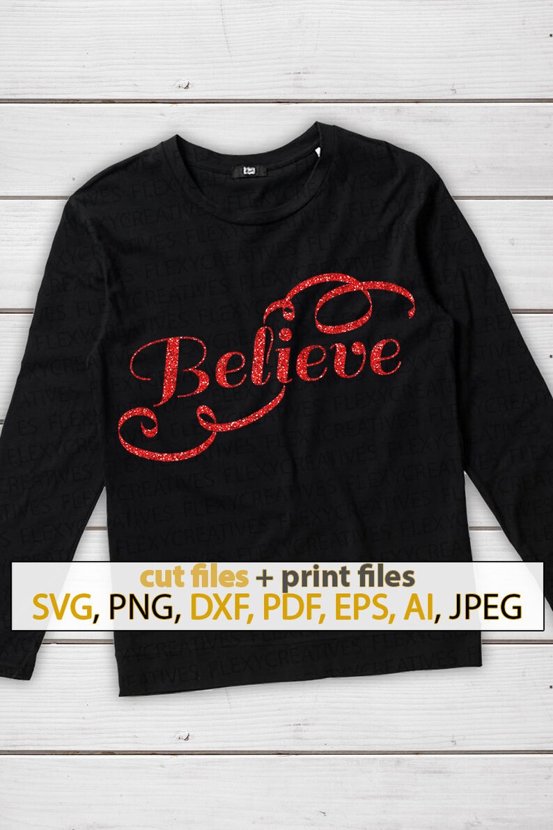 Stencils Templates Believe Christmas Svg Shirts With Sayings Stamp Iron On Stencil Svg Files For Cutting Machines Cricut Holiday Shirt Ts 142 Drawing Drafting