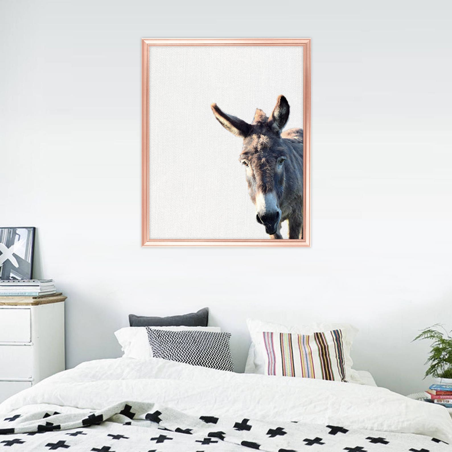 Donkey wall art / Donkey home decor / Donkey Print / Donkey / | Etsy