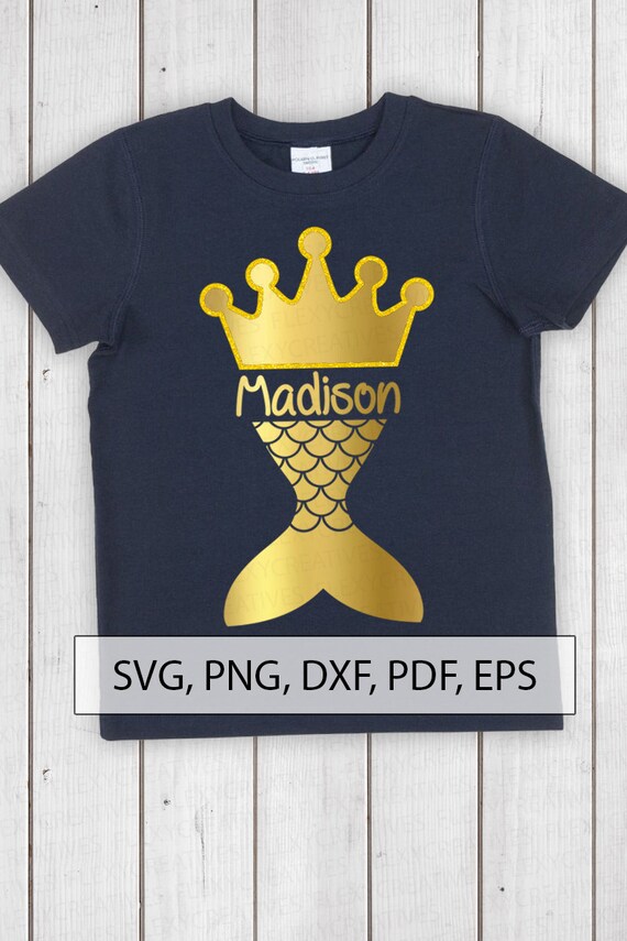 Download Mermaid Crown Svg Monogram Mermaid Shirt Cut File Mermaid Etsy