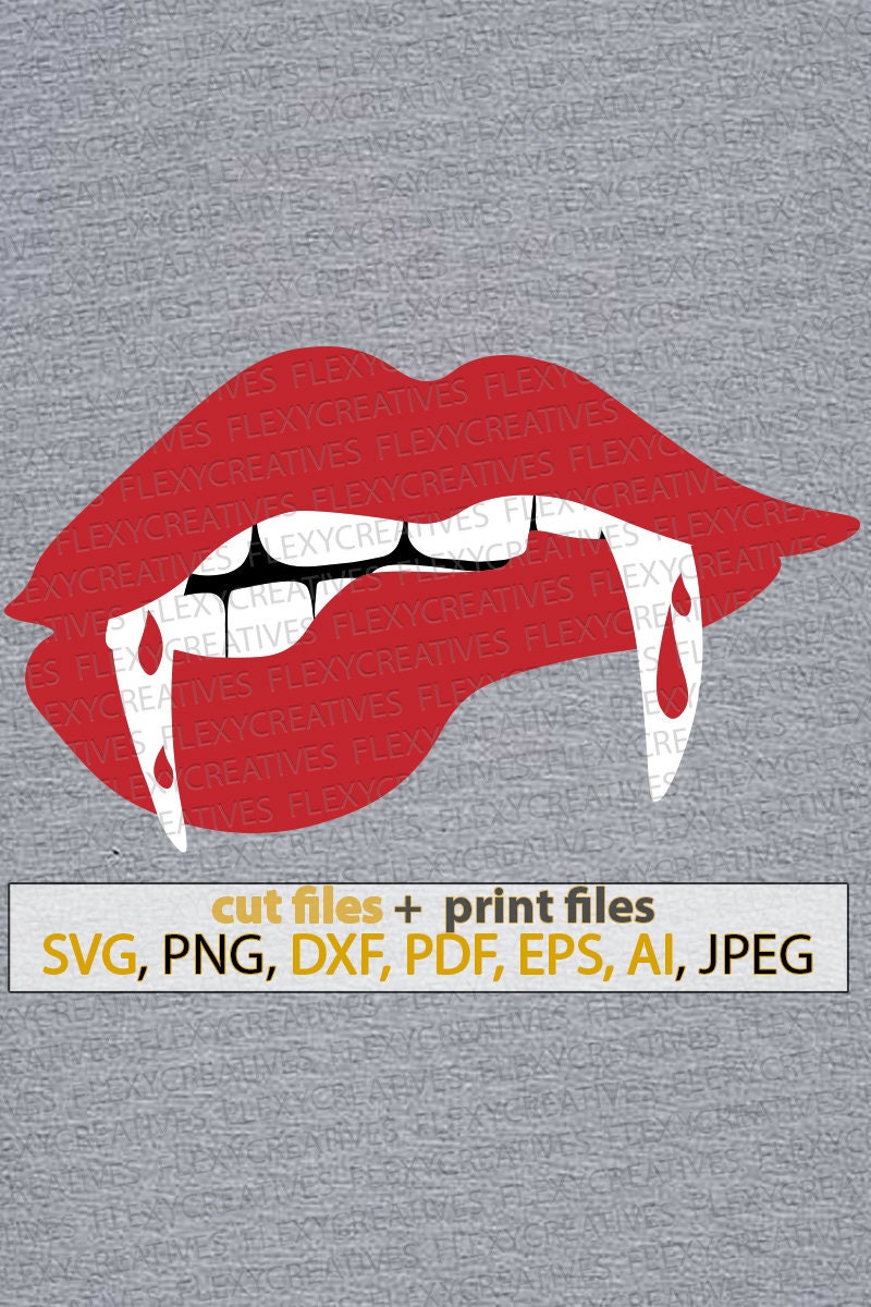 Download Vampire Lips svg shirt vampires teeth svg halloween svg | Etsy